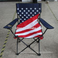 cadeira de gramado dobrável estilo bandeiras americanas